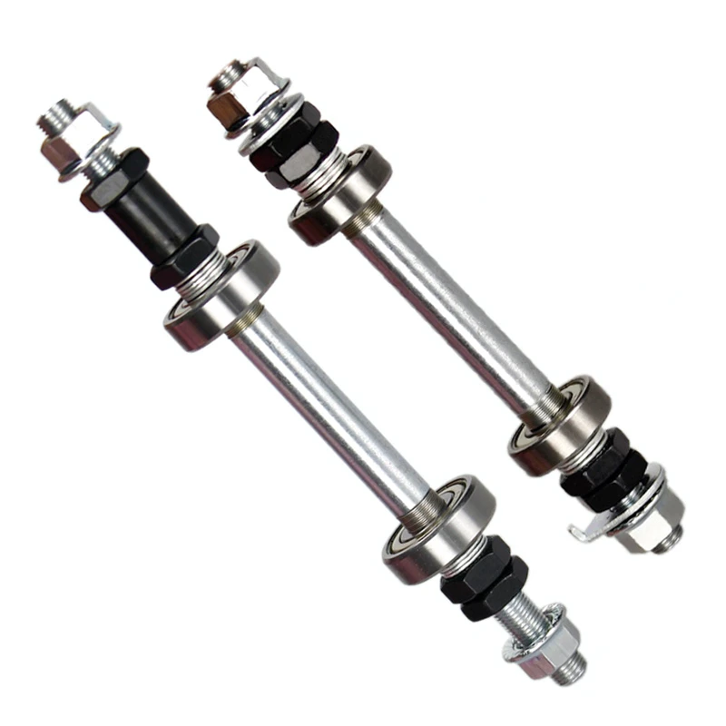 Bike Wheel Hub Axle Front Rear Solid Spindle Shaft Vintage Fixie BMX MTB Road