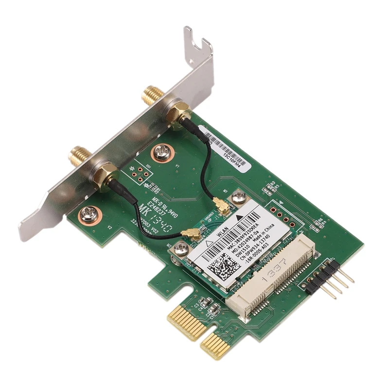 PPYY-BCM94322HM8L DW1510 двухдиапазонный 300 м 802.11A/B/G/N 2,4/5 г Настольный Wi-Fi WLAN карта с 2 антеннами для Win XP/7/8/MAC OS/H