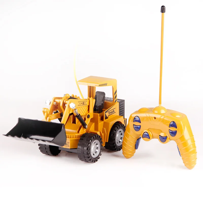 Remote Control Excavator Electric Construction Toy Remote Control drilling Truck for Children Crane Bulldozer 8071E RC Truck Toy