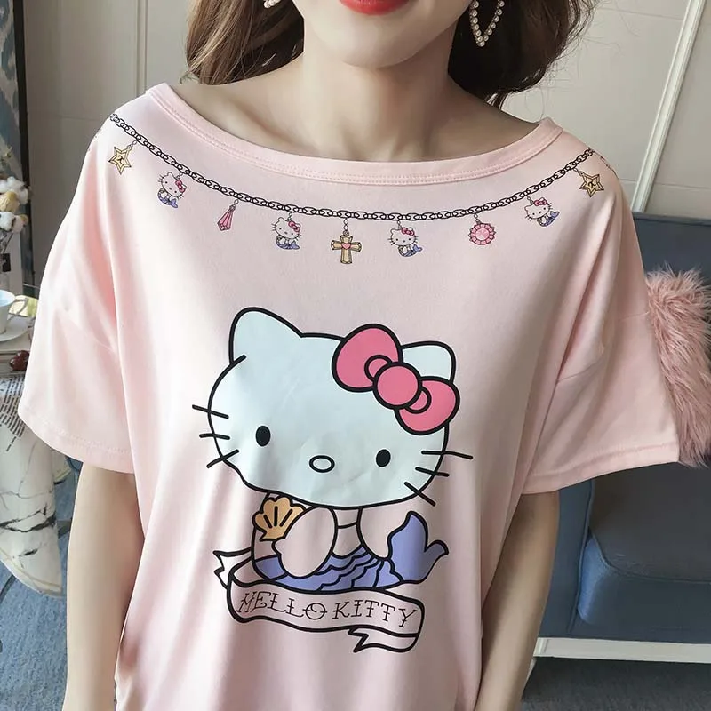 Женская фланелевая ночная рубашка hello kitty с длинным рукавом, банный халат, штаны, зимняя Милая Пижама с рисунком, Женская домашняя одежда, комплект одежды для сна