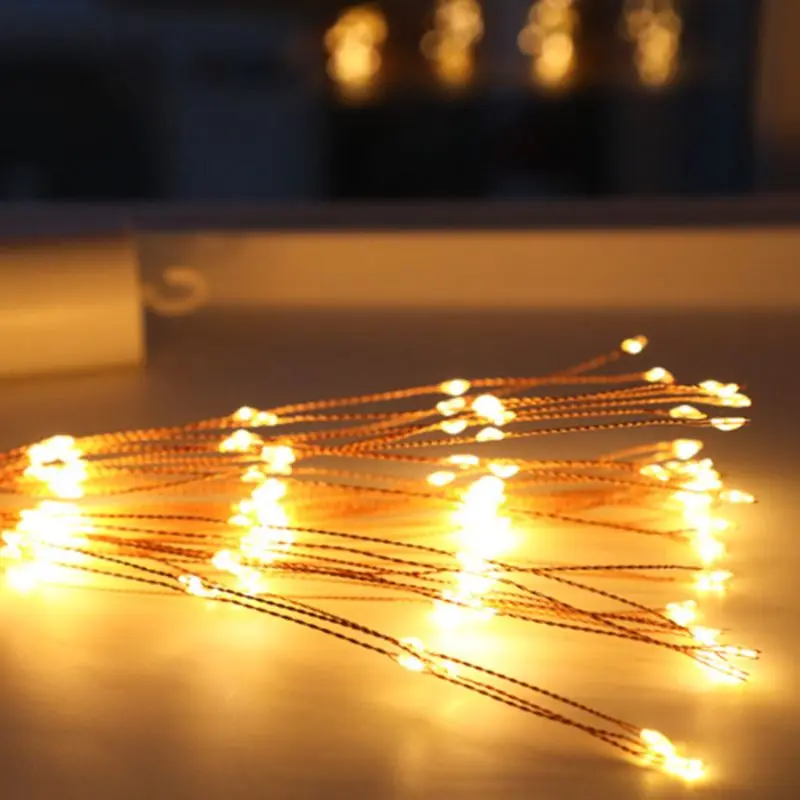 200 LEDs Firework Light Foldable Decorative String Lamp Remote Control 8 Modes G8TB