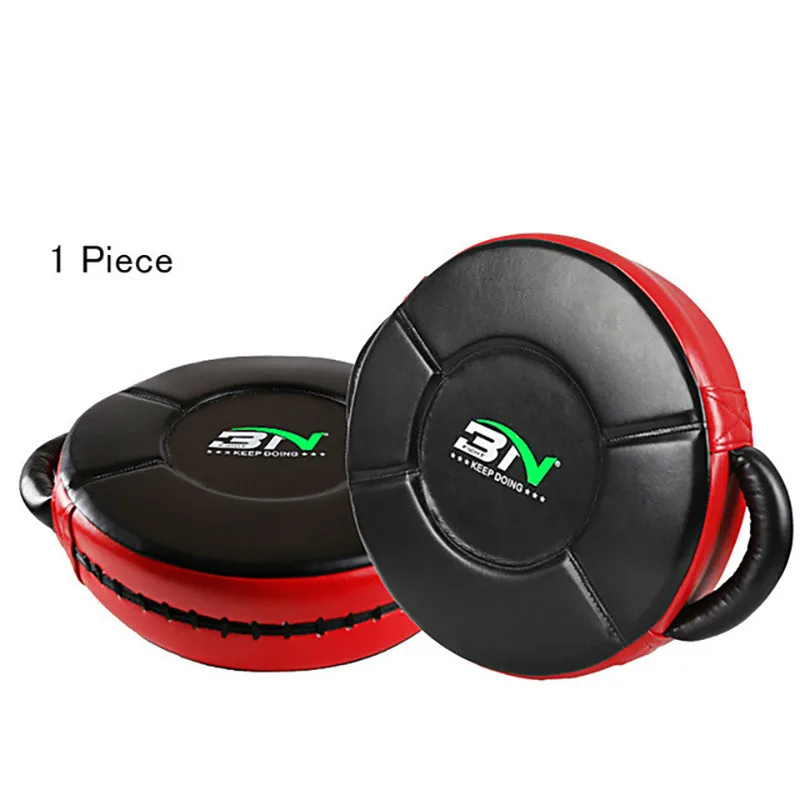 Bn Micro Pu Weighted Boxing Pads Round Shield Taekwondo Mma Muay Thai