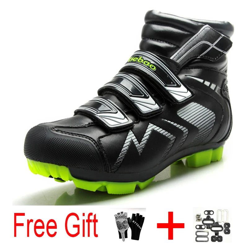 Велосипедная обувь Tiebao SPD Cleat Мужская теплая обувь для горного велосипеда гоночная самоблокирующаяся дышащая Спортивная обувь для езды на велосипеде chaussure