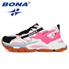 BONA 2022 nouveaux Designers maille respirant chaussures de course femmes en plein air marche chaussures femme mode baskets dames chaussures de jogging ► Photo 3/5