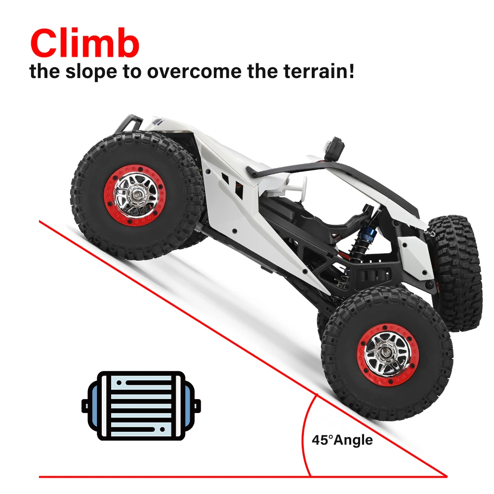 WLtoys XK 12429 1:12 RC автомобиль гусеничный 40 км/ч 4WD 2 4G электрический с головным