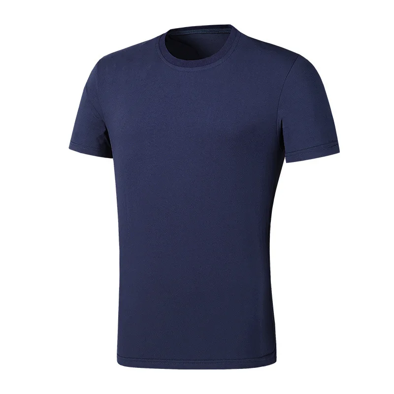 

2019 Summer Men New Style Casual Short Sleeve T-shirt Solid Color Outer Wear Underwear Versatile MEN'S Short Sleeve Shirt Crew N
