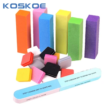 

Seven-sided Multifunction Polishing Nail Buffers Files Sponge Sanding Block Set Professional Manicuring Nail Art Design Tools