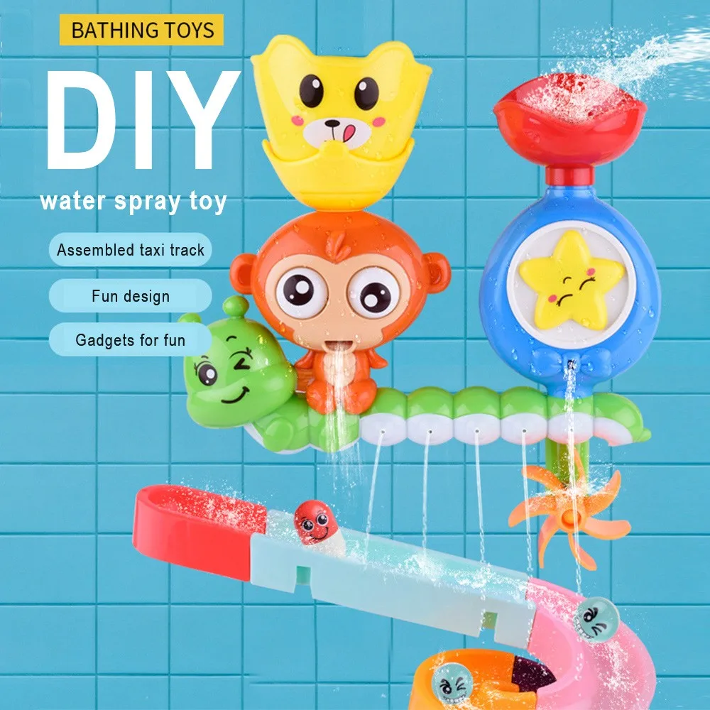 Детские Игрушки для ванны, детские игрушки для ванной, Игрушки для ванны, игра-головоломка для воды, модель обезьяны, детские игрушки