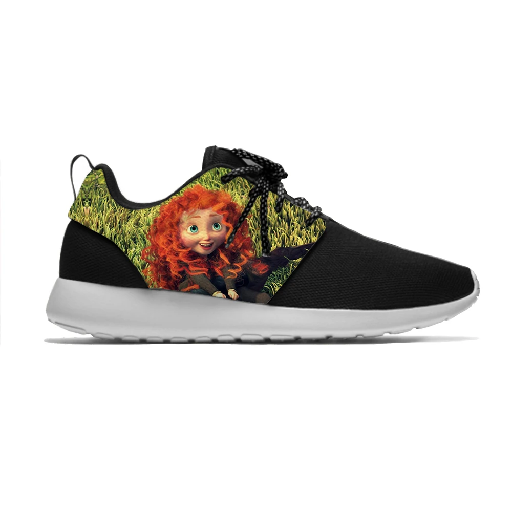 Merida Brave/популярные милые детские спортивные кроссовки Kawaii; милые модные дышащие легкие кроссовки с героями мультфильмов для мальчиков и девочек