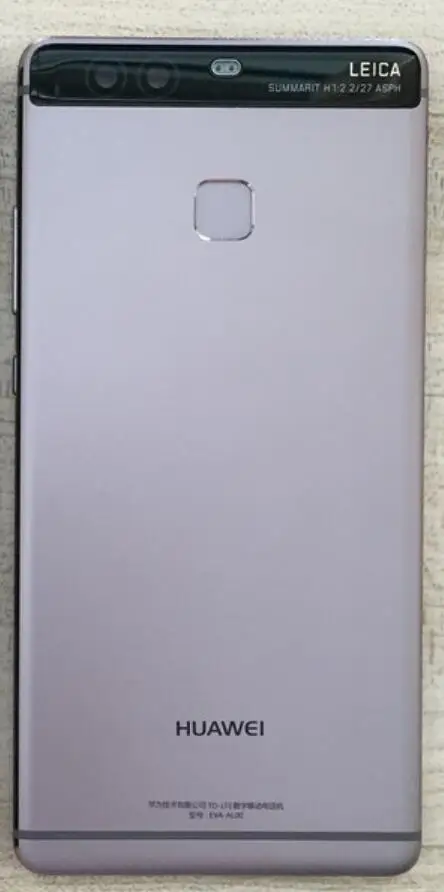 Grey huawei p9 Металлический задний корпус для HUAWEI P9 задняя крышка Корпус задняя крышка батарейный корпус с отпечатком пальца+ Боковая кнопка+ объектив камеры - Цвет: Grey huawei p9