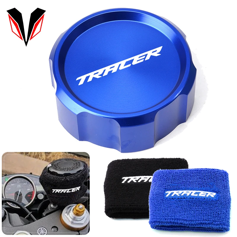 TRACER Logo Motorcycle Front Brake Fluid Reservoir Oil Cap Free Gift
