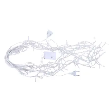 

3*0.7M 96 Lights Christmas Decoration Icicle Light String Series Curtain Light Waterfall Decoration Light