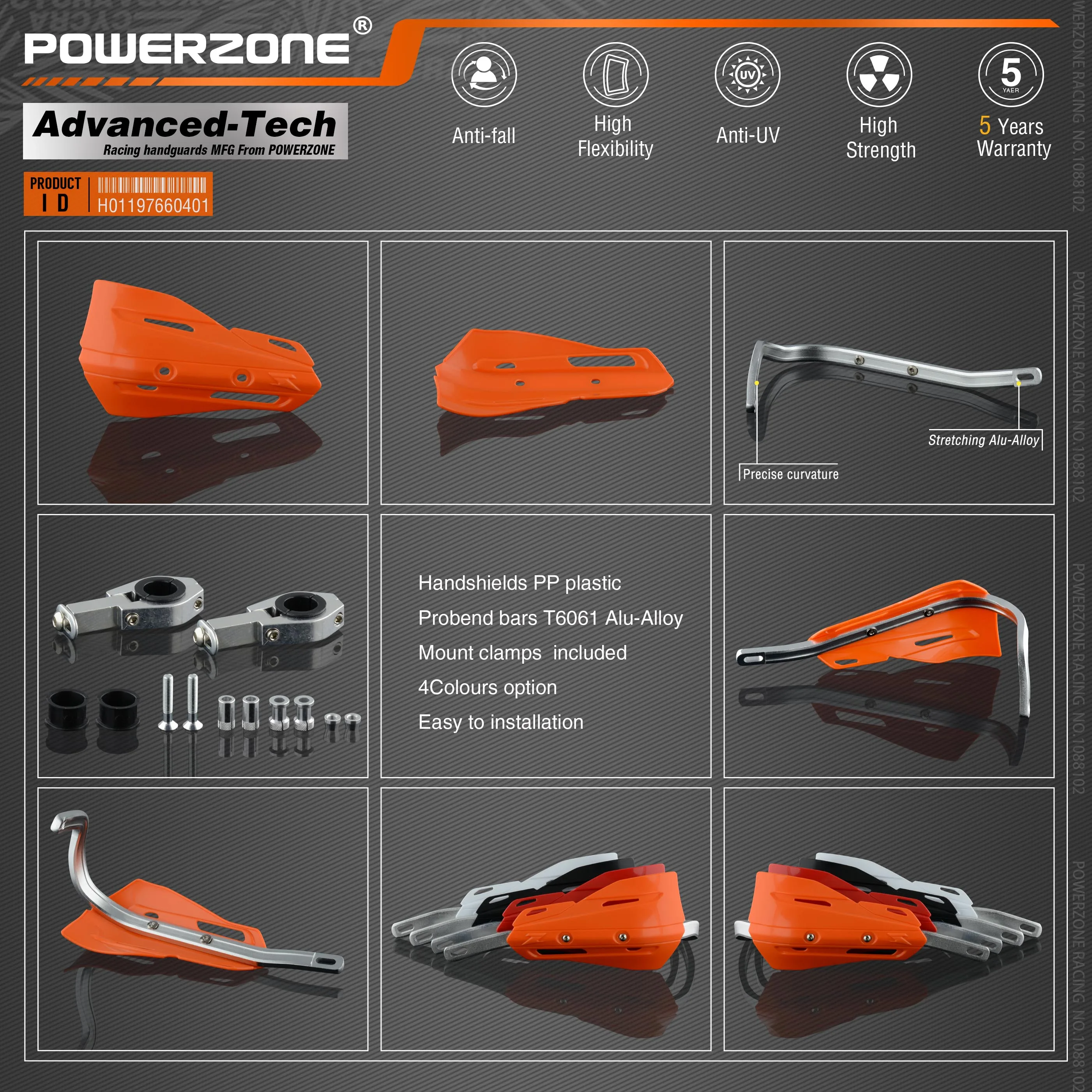Powerzone P-ZETA рукавицы для Honda KTM ADV EXC EnduroHusqvarna TE CRF WRF DRZ KLX Мотоцикл Байк ATV руль