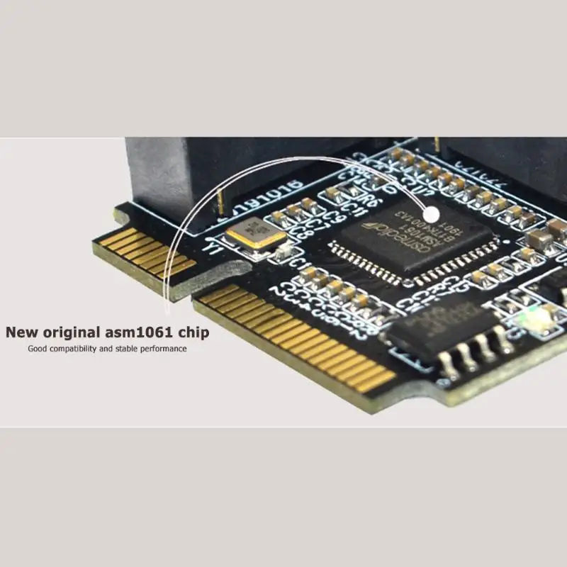 Мини PCI-Express для SATA III 2 порта карты расширения SATA 3,0 Двойной внешний жесткий диск Корпус для Gen1/Gen2/Gen3