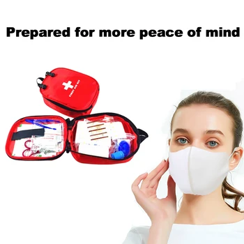 

Emergency Kit Medical Bag Mini Sport Travel kit Europe and America Adults Children Home Motorcycle 10pcs/ Pack White Outdoor
