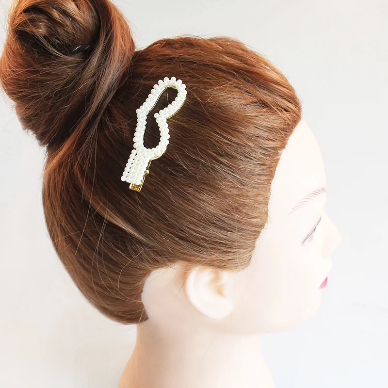 5 New Stylish Chic 1pcs Pearl Hairpin Elegant Princess Hairpin Girl Hair Accessories Headwear - Цвет: 5