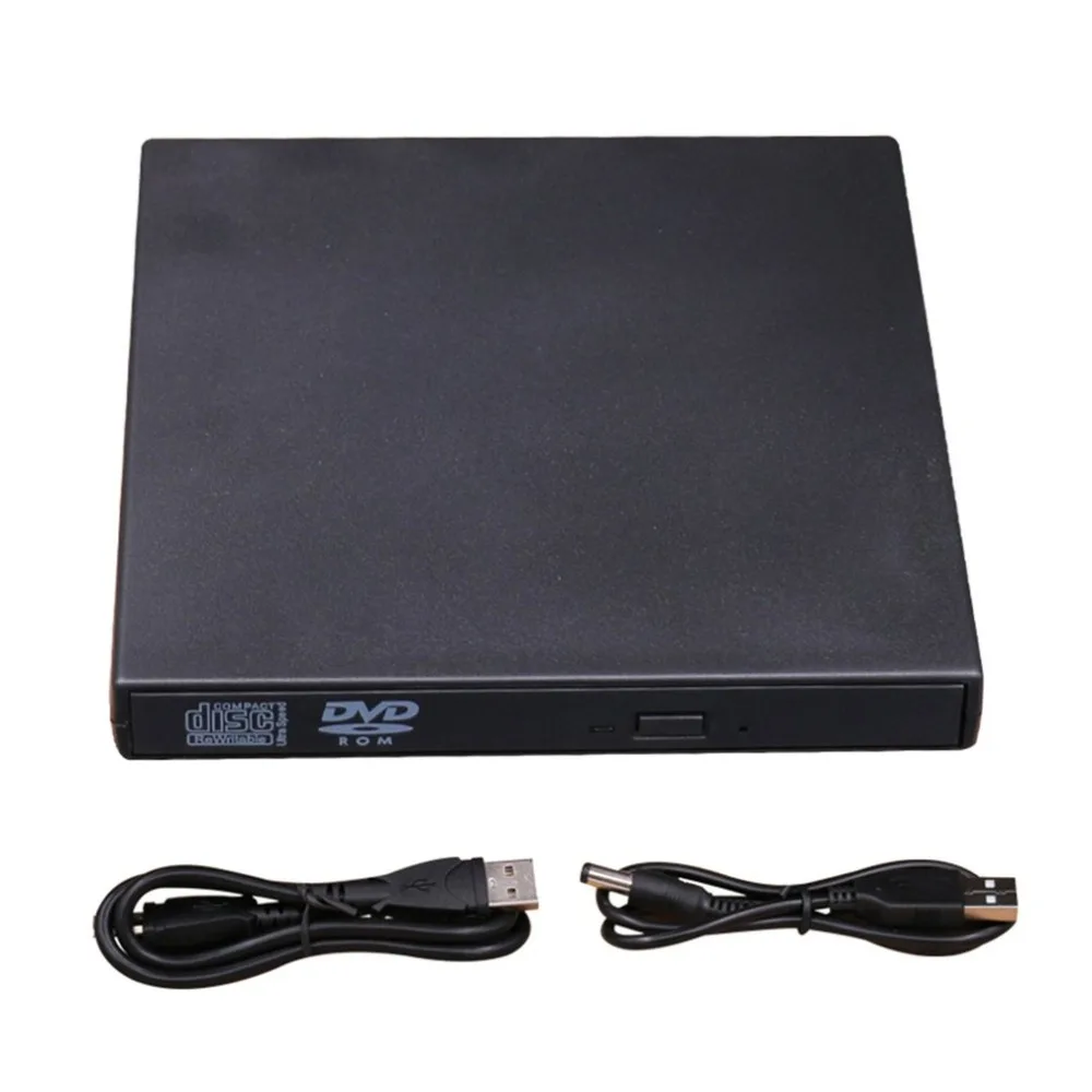 Portable Size Plug & Play External Drive USB 2.0 Burner CD+RW DVD Reader ROM CD Writer Suitable For