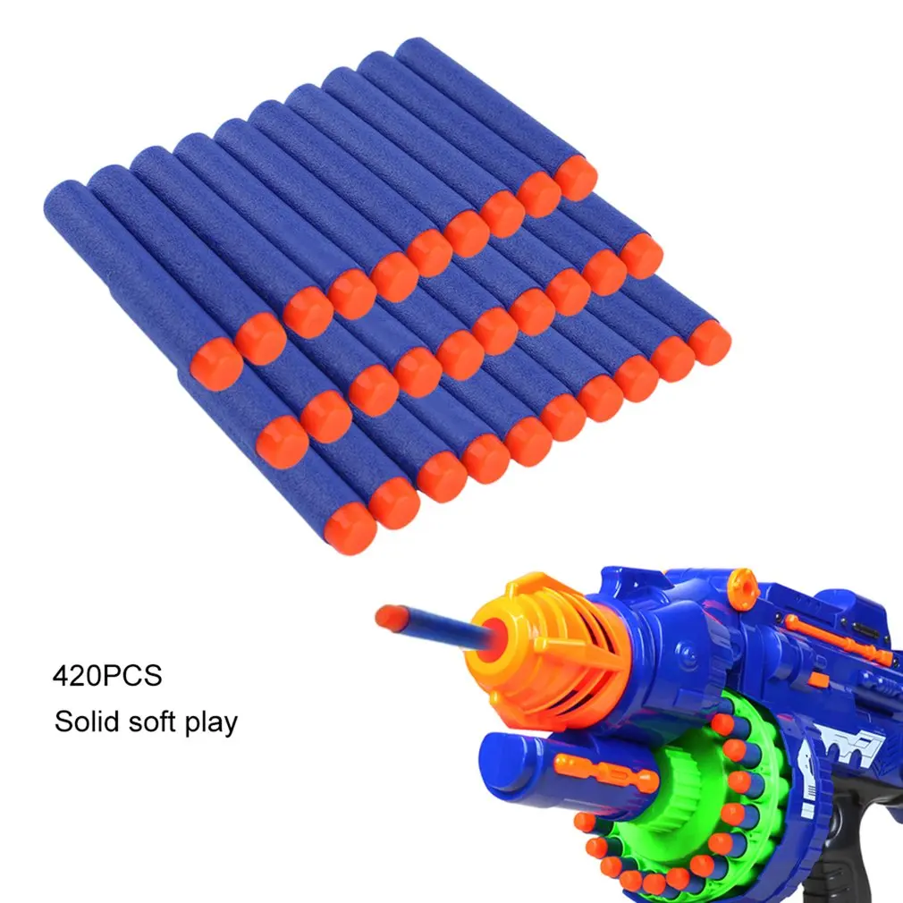 50/100/200 шт светильник EVA пуля Дартс для NERF, пояс, мягкий пистолет маска носить защитные очки пулевые дротики элитная Серия бластеры Kid для игрушечный пистолет