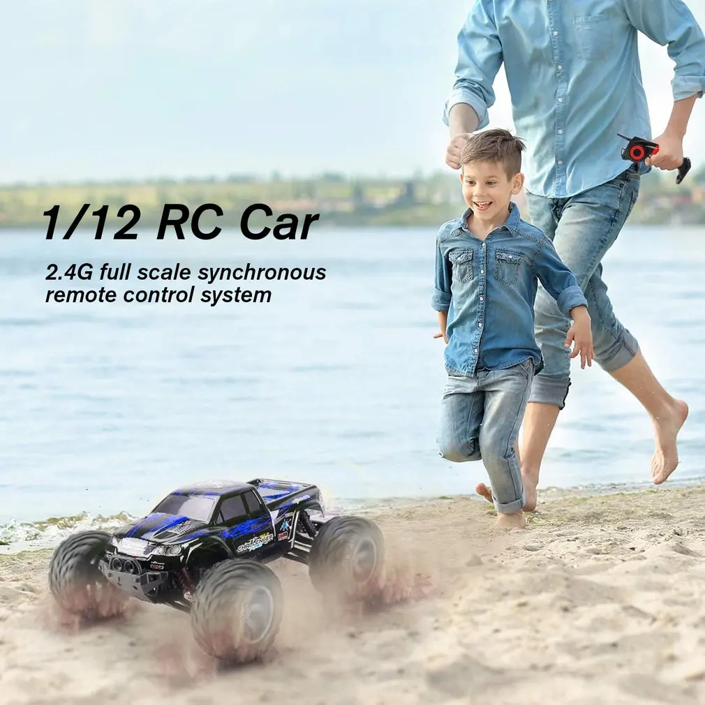 9115 1:12 RC автомобиль 4WD вождение автомобиля щеткой моторы привод Bigfoot автомобиль пульт дистанционного управления модель автомобиля внедорожник игрушка