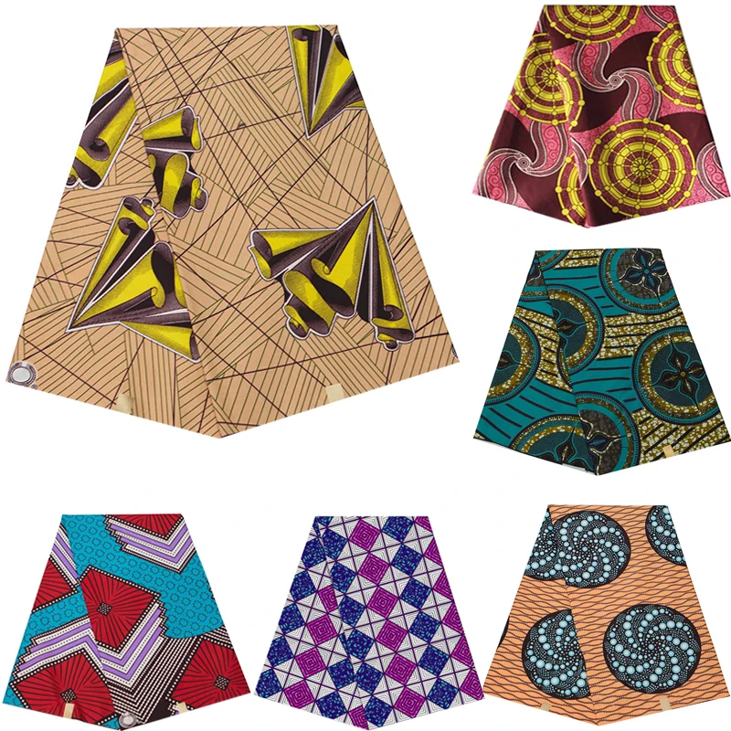 Ankara Africa Prints Tissu Real Wax Loincloth Fabric Dress Material
