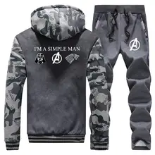 ^^Best Offers I'm a simple man love star wars Avengers Game of thrones Thick Hoodies Men 2019 Winter Warm Jacket Sweatshirt+Pants 2 Piece Sets ^^Best Offers I'm a simple man love star wars Avengers Game of thrones Thick Hoodies Men 2019 Winter Warm Jacket Sweatshirt+Pants 2 Piece Sets