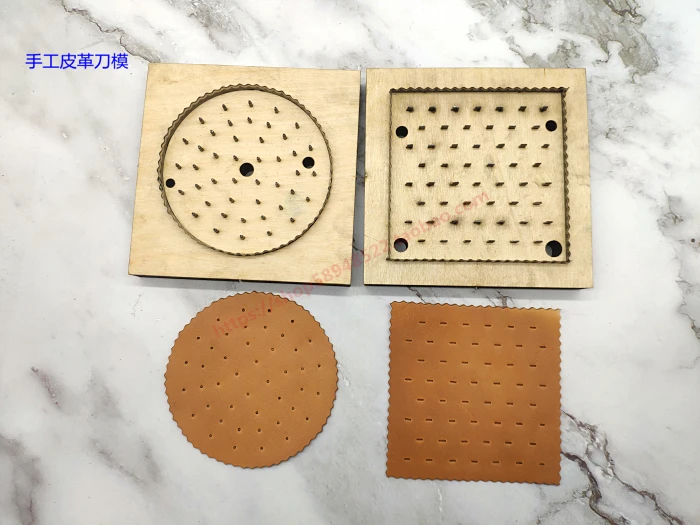 

New Japan Steel Blade DIY Leather Craft Template Biscuits Coaster Die Cutter Knife Mould Wooden Die Hand Punch
