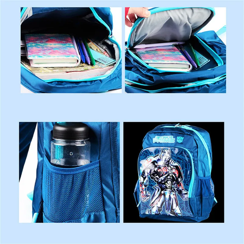 Трансформеры новая вместительная Детская Школьная Сумка водонепроницаемая школьная сумка для детского сада школьная сумка для студентов мультяшная школьная сумка