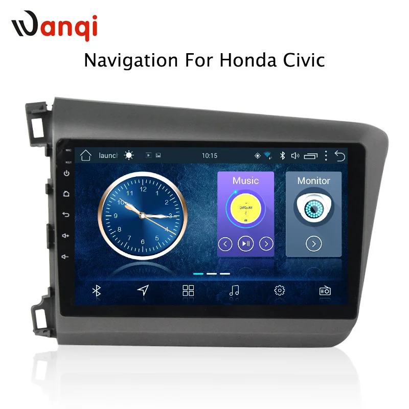 Wanqi 2G + 32G Android9.1 системы Автомобильный мультимедийный радио CD-плеер для Honda civic 2012