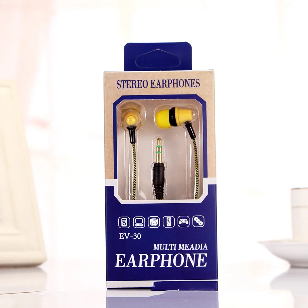 

Subwoofer Sport Earphone wholesale Wired Super Bass 3.5mm Crack Colorful Headset Earbud Hands for iPhone XS xiaomi Samsung
