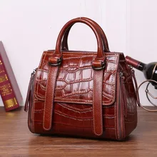 Женская сумка на плечо из натуральной воловьей кожи