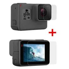 Tempered Film For Gopro Hero 7/6/5 Accessories Protector Scratch-resistant Protective Film  For Go Pro Hero 7 6 5  Action Camera