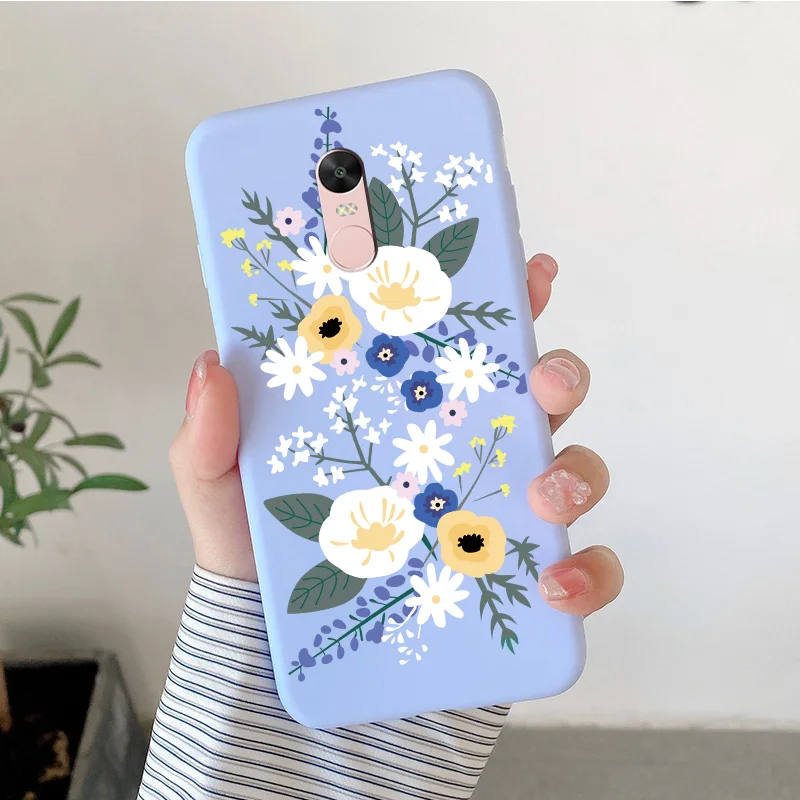 Matte Silicone Soft TPU Shell For Xiaomi Redmi Note 4 4x Note 5Pro Note 5A Cartoon Butterfly Shell For Redmi Note5a Phone Cover cell phone lanyard pouch Cases & Covers