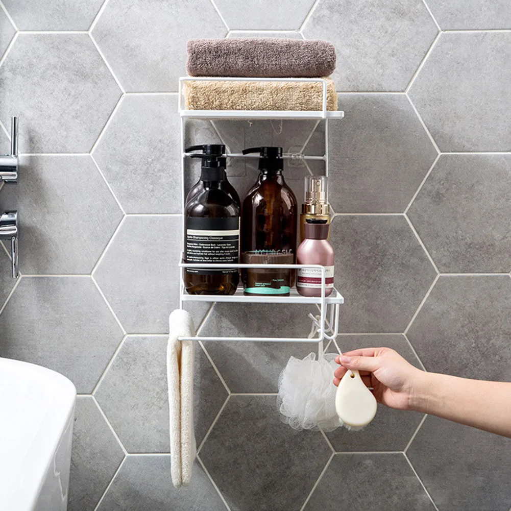 

Suction Wall Kitchen Shelf, Bathroom Iron Art shelf, Non-punching Viscose Shelf, Basket And Kitchen Bath Shelf