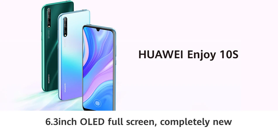 Huawei Enjoy 10S 6 ГБ 64 Гб мобильный телефон 6," Kirin 710F Восьмиядерный 48MP с тройной камерой смартфон 4000 мАч мобильный телефон