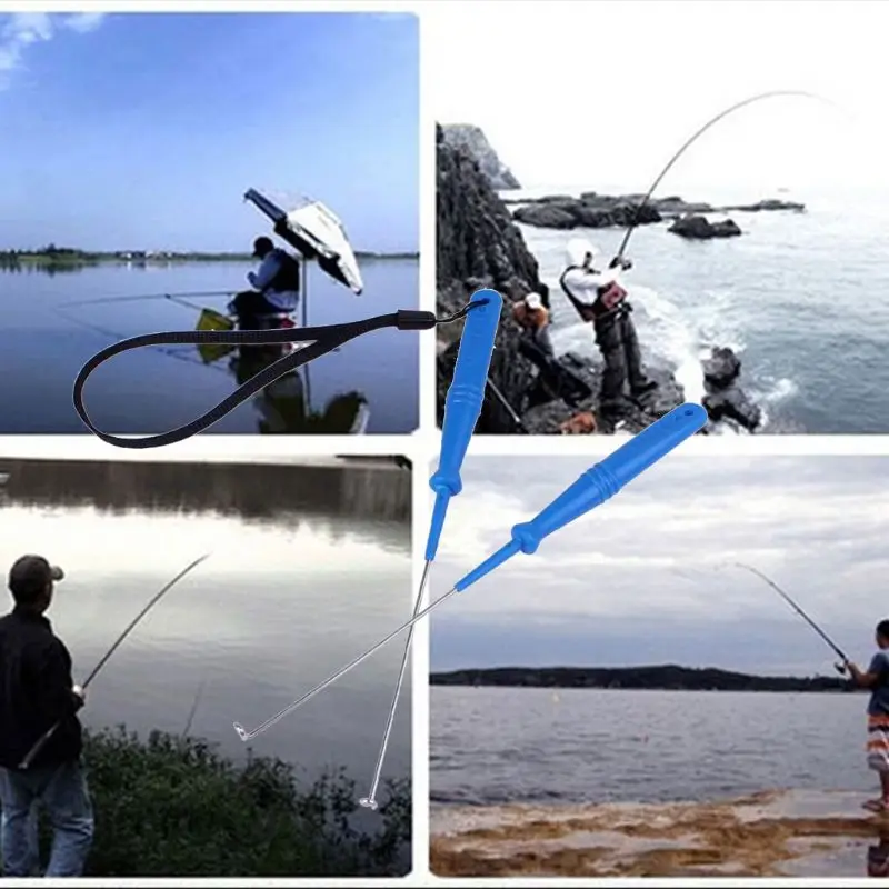 

Fishing Hook Remover Stainless Steel With Anti Lost Ring Extractor Anti Slip Handle Fish Removal Tools