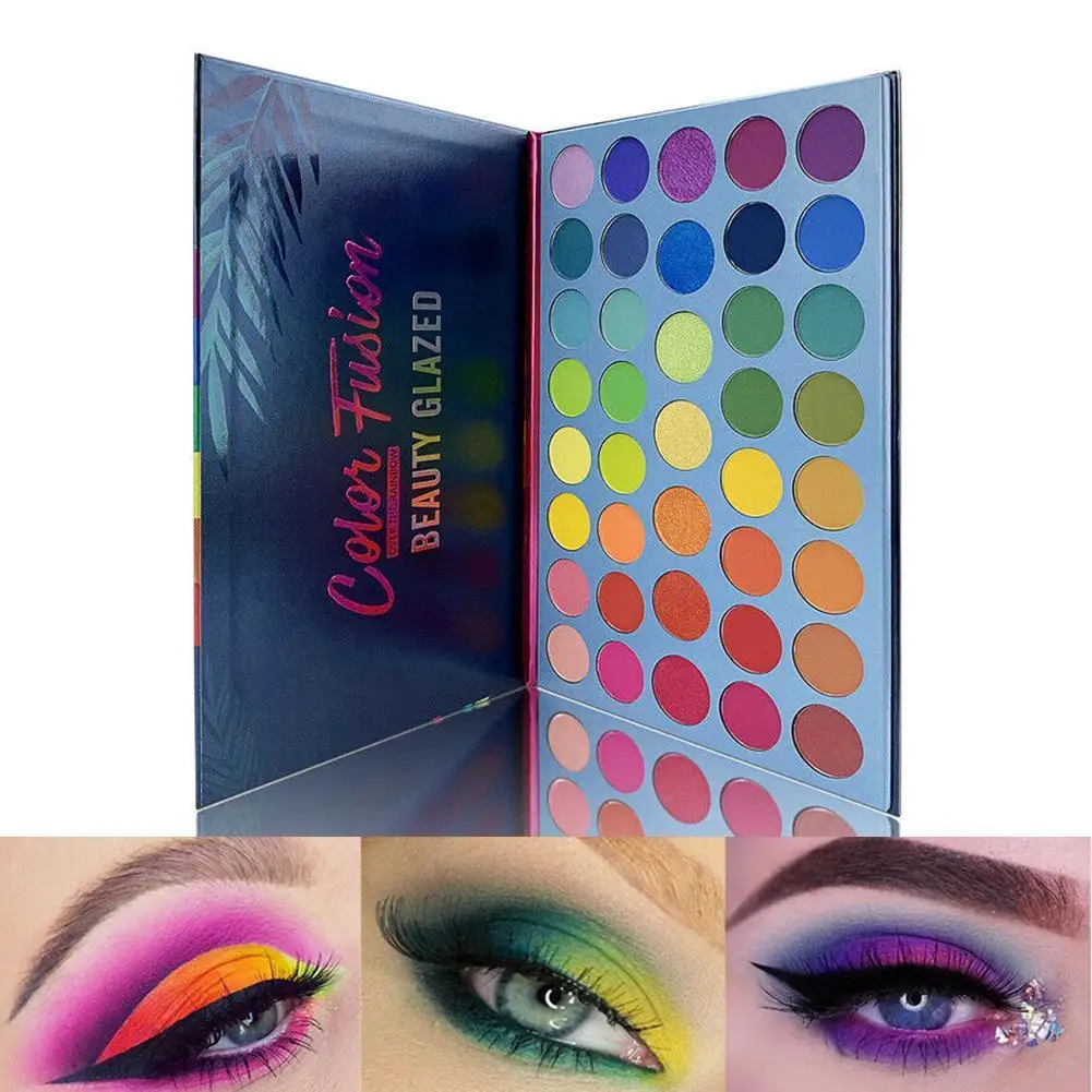 

Beauty Glazed Color Fusion Makeup Eyeshadow 39 Color Palette Highlighter Neon Eye Pigment Matte Shimmer Eyeshadow Pallete