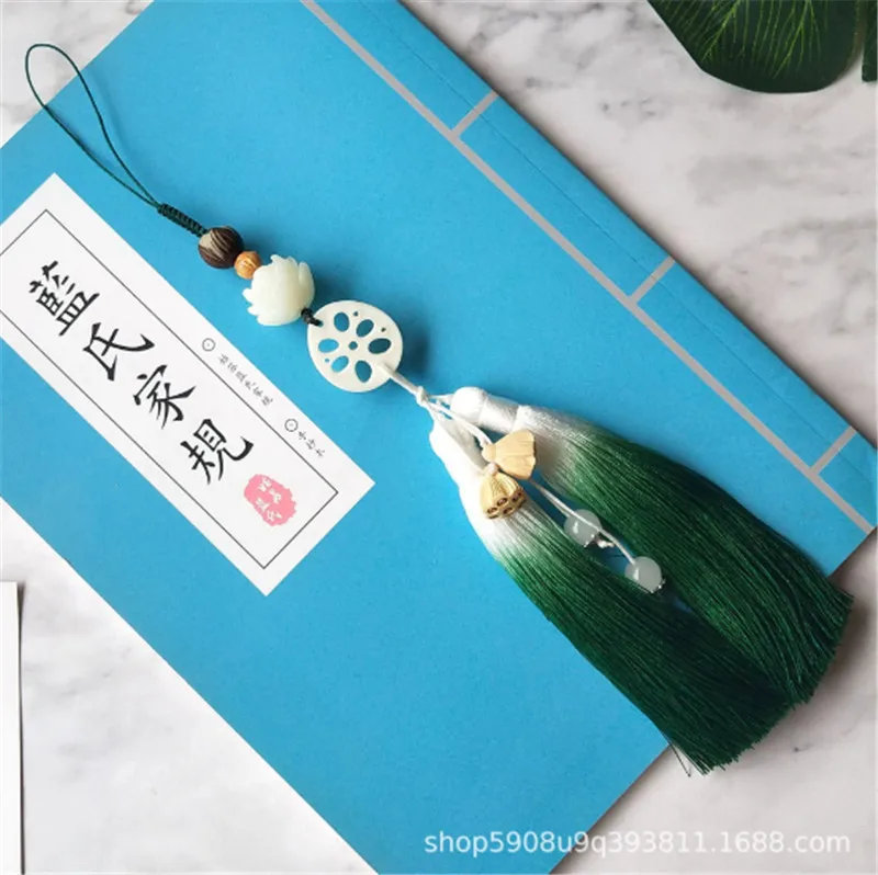 Grandmaster of Demonic культивирование MDZS Chen qinglin Wei Wuxian Лотос кисточки Талия Подвески подарок