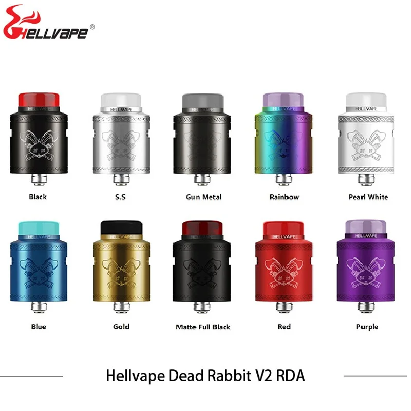 Оригинальный резервуар для электронной сигареты Hellvape Dead Rabbit V2 24 мм с одной/двумя