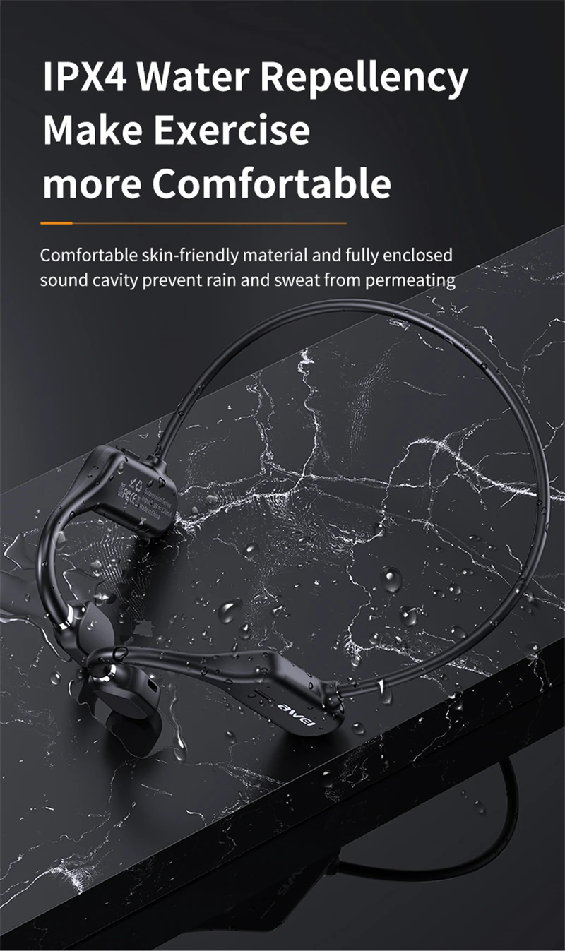 Awei A889BL Air Conduction Sport Wireless Headset description image 5