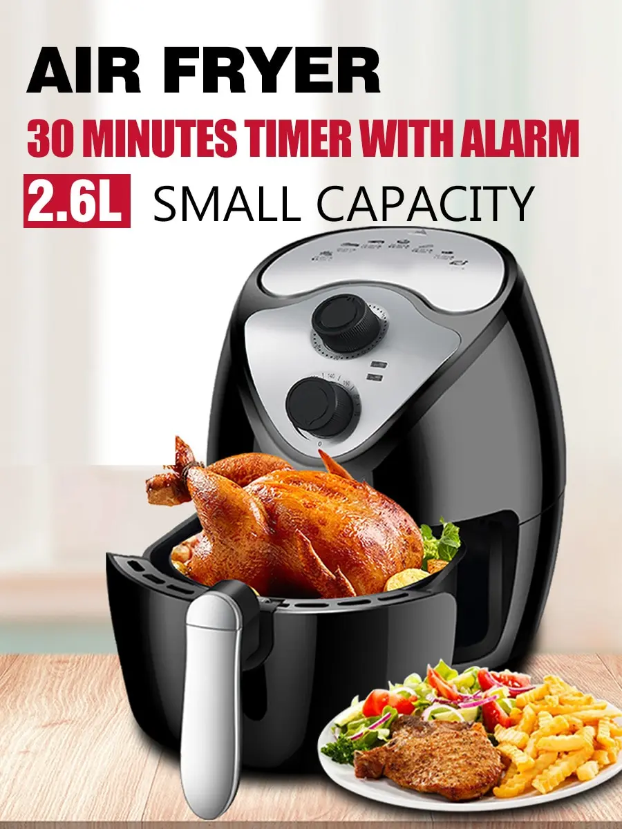 

Edoolffe 2.5L Multifunction Air Fryer Chicken Oil free Air Fryer Health Fryer Pizza Cooker Smart air fryer oven