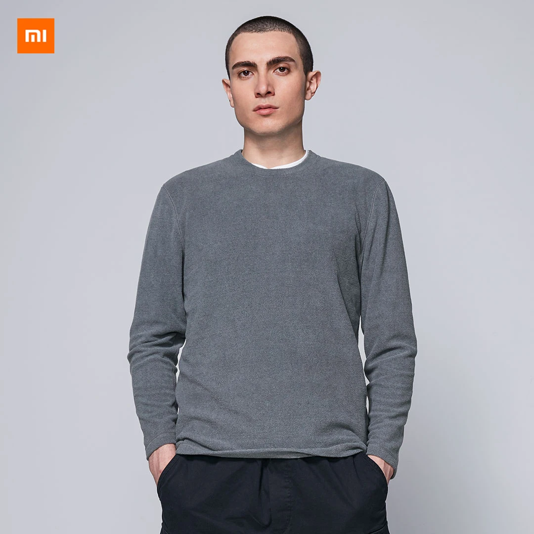 

Xiaomi Mijia Youpin Cotton Smith Comfortable Bottoming Shirt Men Casual Style Delicate Soft Warm Comfortable 2colors