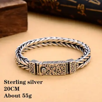 

100% 925 sterling silver bracelet. Original retro charm. Sunshine and man.