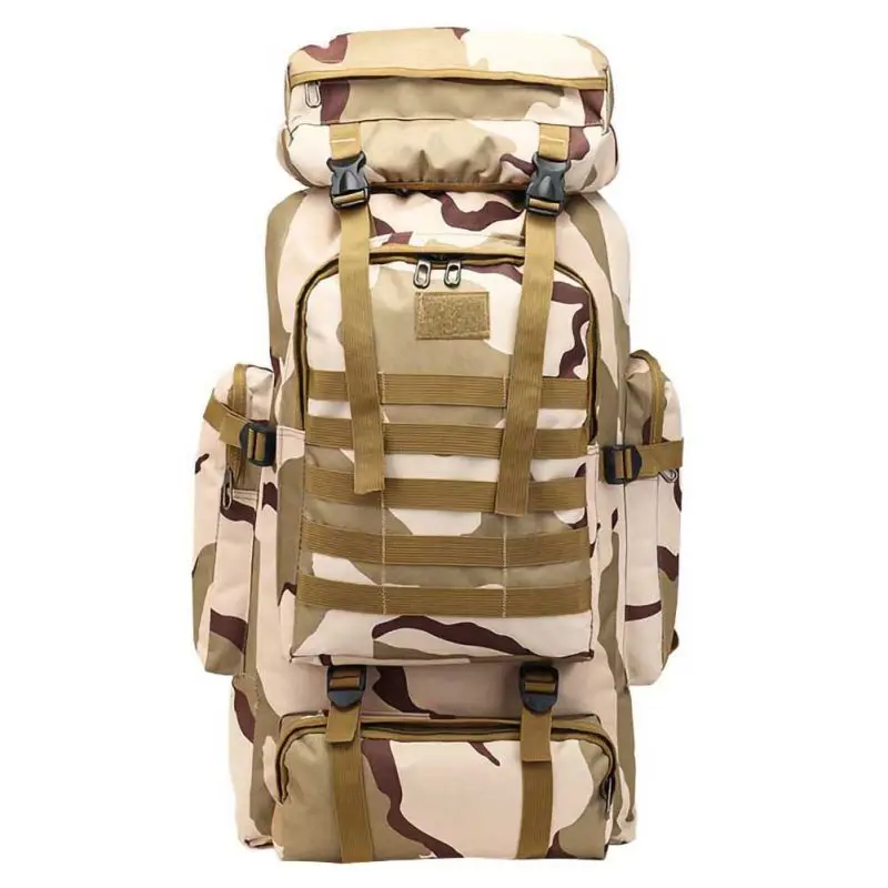 Plateau camouflage Большой емкости открытый рюкзак для альпинизма удобная сумка рюкзак охотничий стрельба для походов, альпинизма, туризма путешествия рюкзак - Цвет: Plateau camouflage