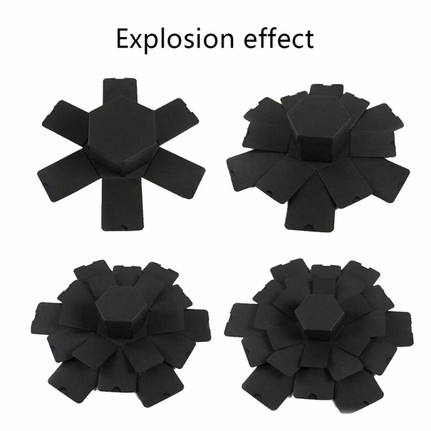Bomb Box, шестигранный многослойный сюрприз, конфетный альбом «сделай сам», альбом для скрапбукинга, юбилейные подарочные коробки на день рождения, свадьбы