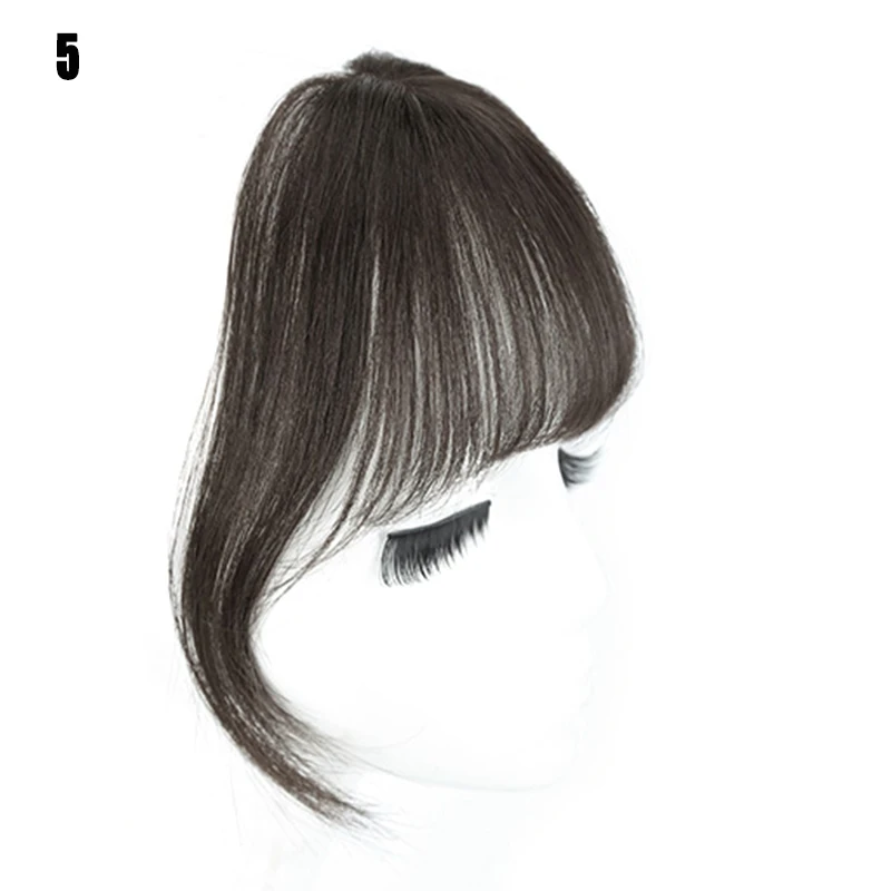 5 Women Bangs Wig Fluffy Hairstyle Hairpiece Hair Charm Breathable for Lady Girl MH88 - Цвет: 5