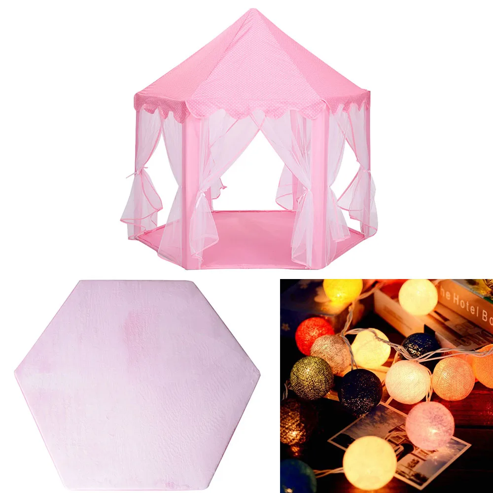 Детские игрушки палатка Cabana Infantil мяч бассейн наружная Игровая палатка Tipi девочка мальчик замок игровой домик Принцесса замок детская палатка - Цвет: WJ3003AP7LIGHT