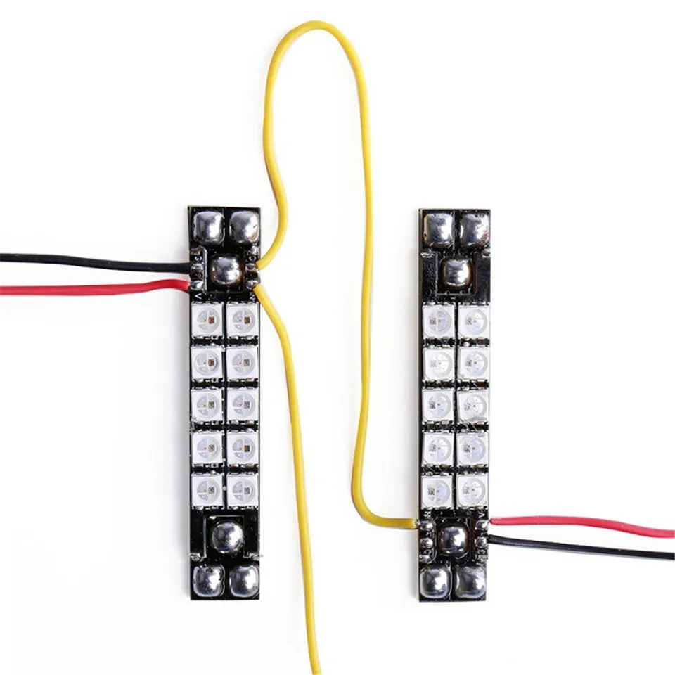 IFlight 40A PDB w светодиодный щит 10 шт. 3535 RGB многоцветный светодиодный гоночный провод 5 в постоянного тока для FPV RC Frame Drone палочки для еды