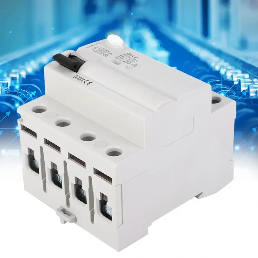 

GYL9 12v 4P+N 25A/40A/63A Residual current Circuit breaker with Leakage protection 400VAC RCCB RCBO Circuit Breaker