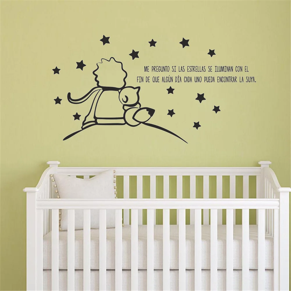 little prince Vinyl Wallpaper Roll Furniture Decorative Wall Decals Wall Decoration Murals For Kids