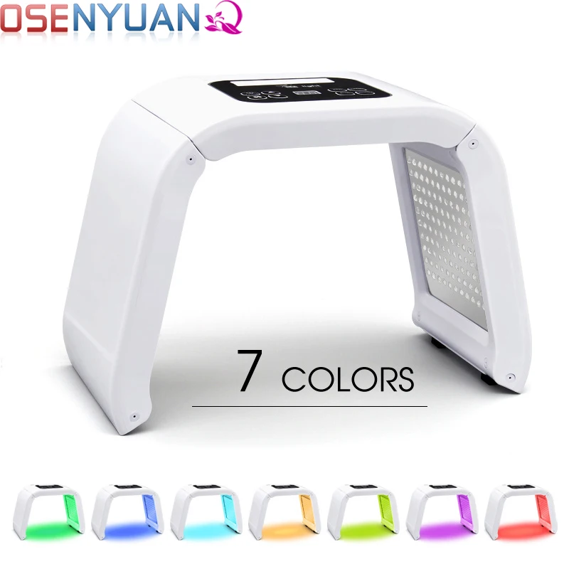 

Led Mask,Portable Facial Beauty 7 Color Light LED Photon Anti-Aging Acne Whitening Skin Rejuvenation Home Salon Care Mask